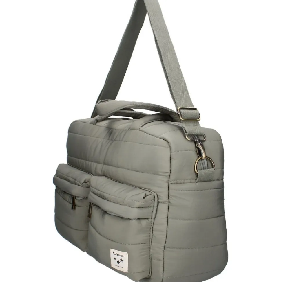 Sac à langer imperméable matelassé avec matelas à langer 2 crochets - vert