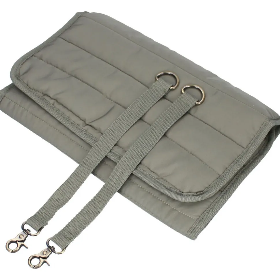 Sac à langer imperméable matelassé avec matelas à langer 2 crochets - vert