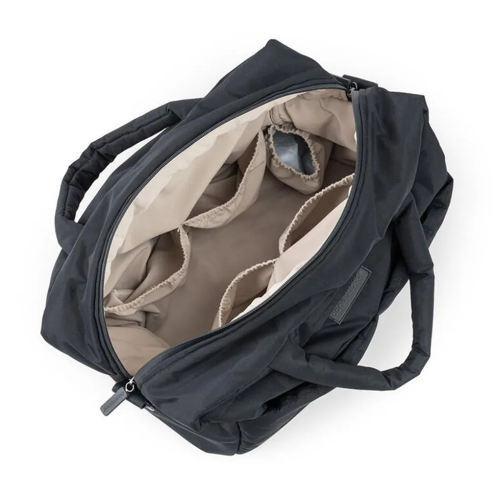 Sac à langer matelassé noir