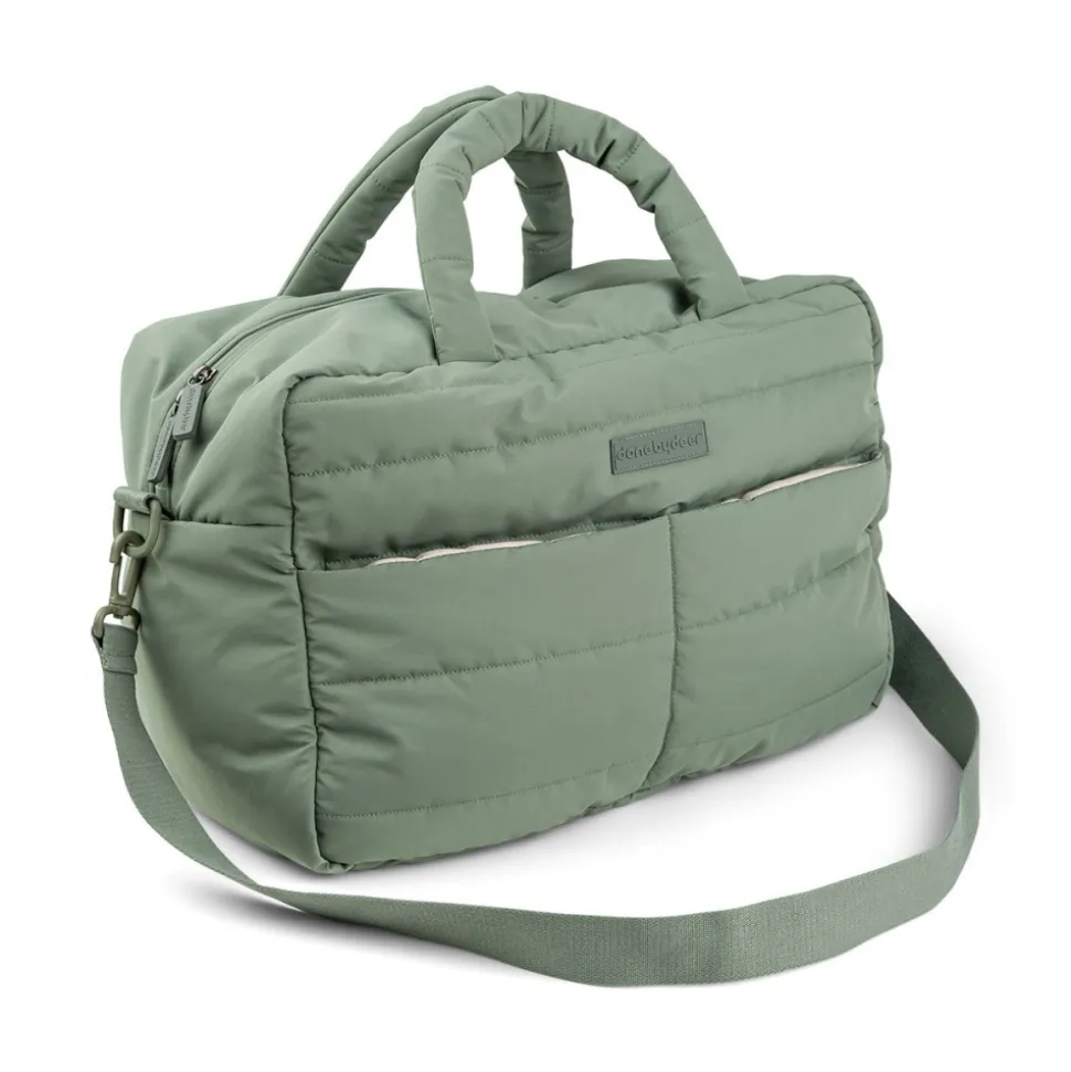 Sac à langer matelassé vert