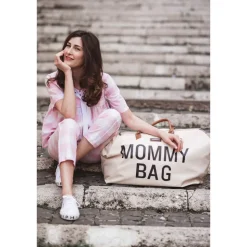 Sac à langer mommy bag blanc cassé