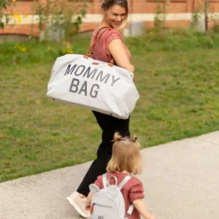 Sac à langer mommy bag canvas gris