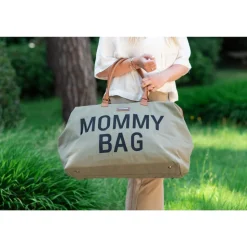 Sac à langer mommy bag canvas kaki