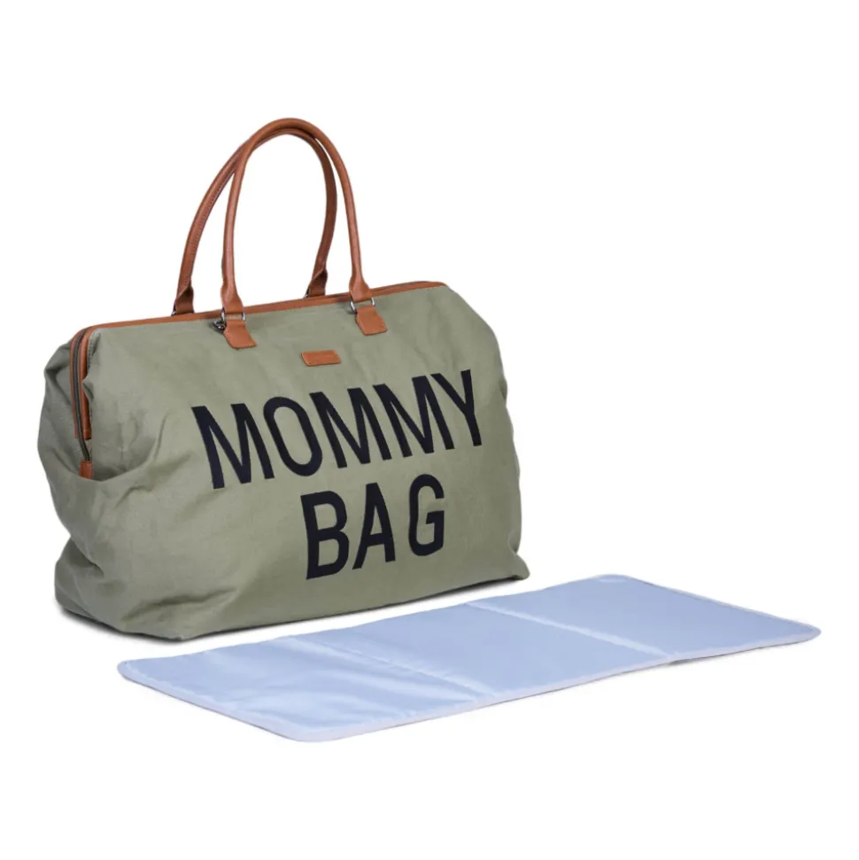 Sac à langer mommy bag canvas kaki