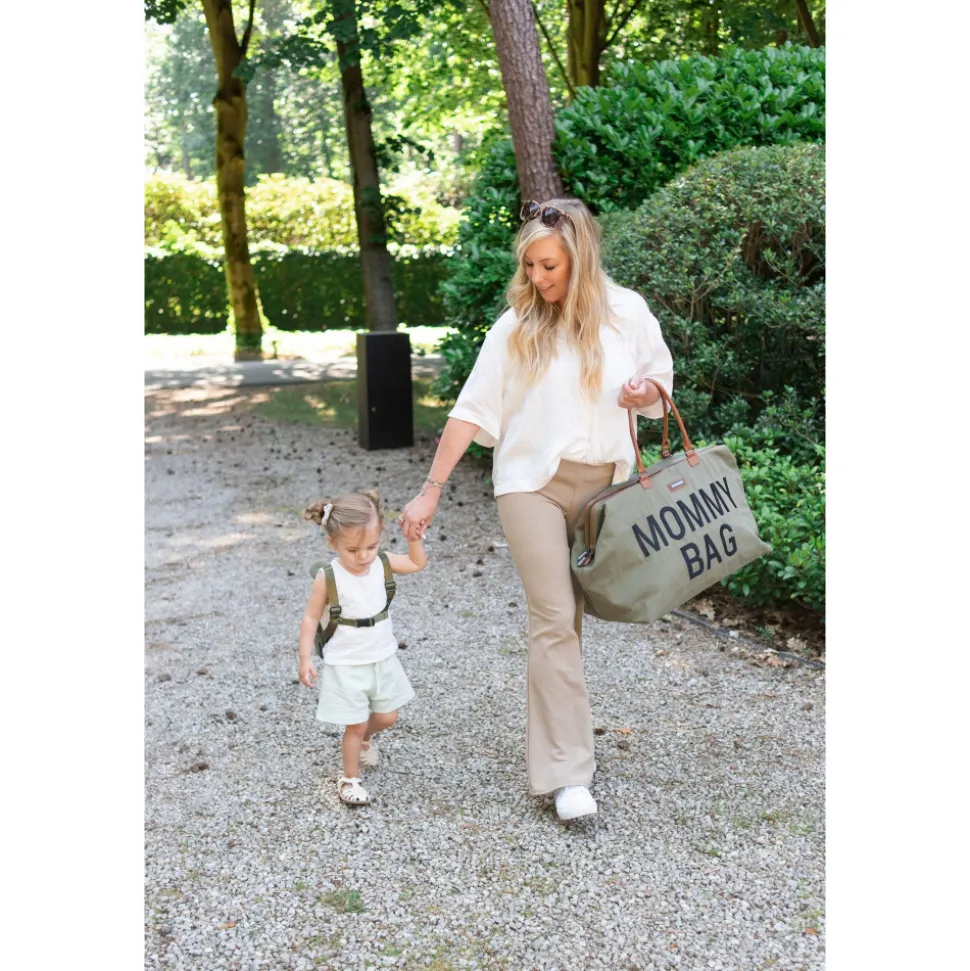 Sac à langer mommy bag canvas kaki