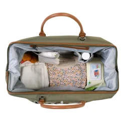 Sac à langer mommy bag canvas kaki