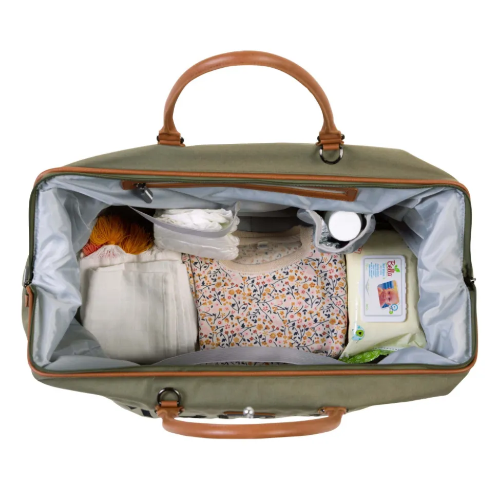 Sac à langer mommy bag canvas kaki