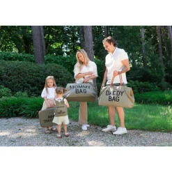 Sac à langer mommy bag canvas kaki
