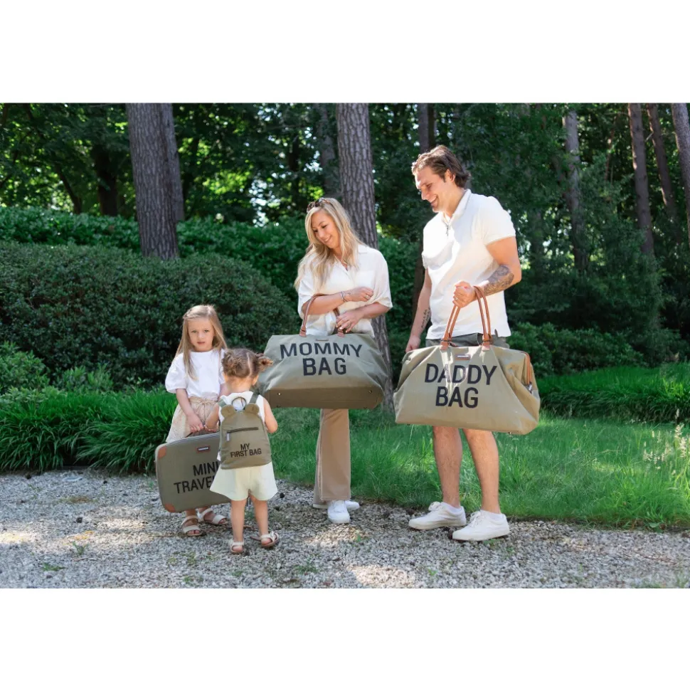 Sac à langer mommy bag canvas kaki