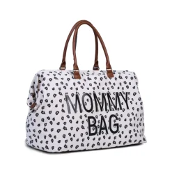 Sac à langer mommy bag canvas léopard