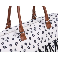Sac à langer mommy bag canvas léopard