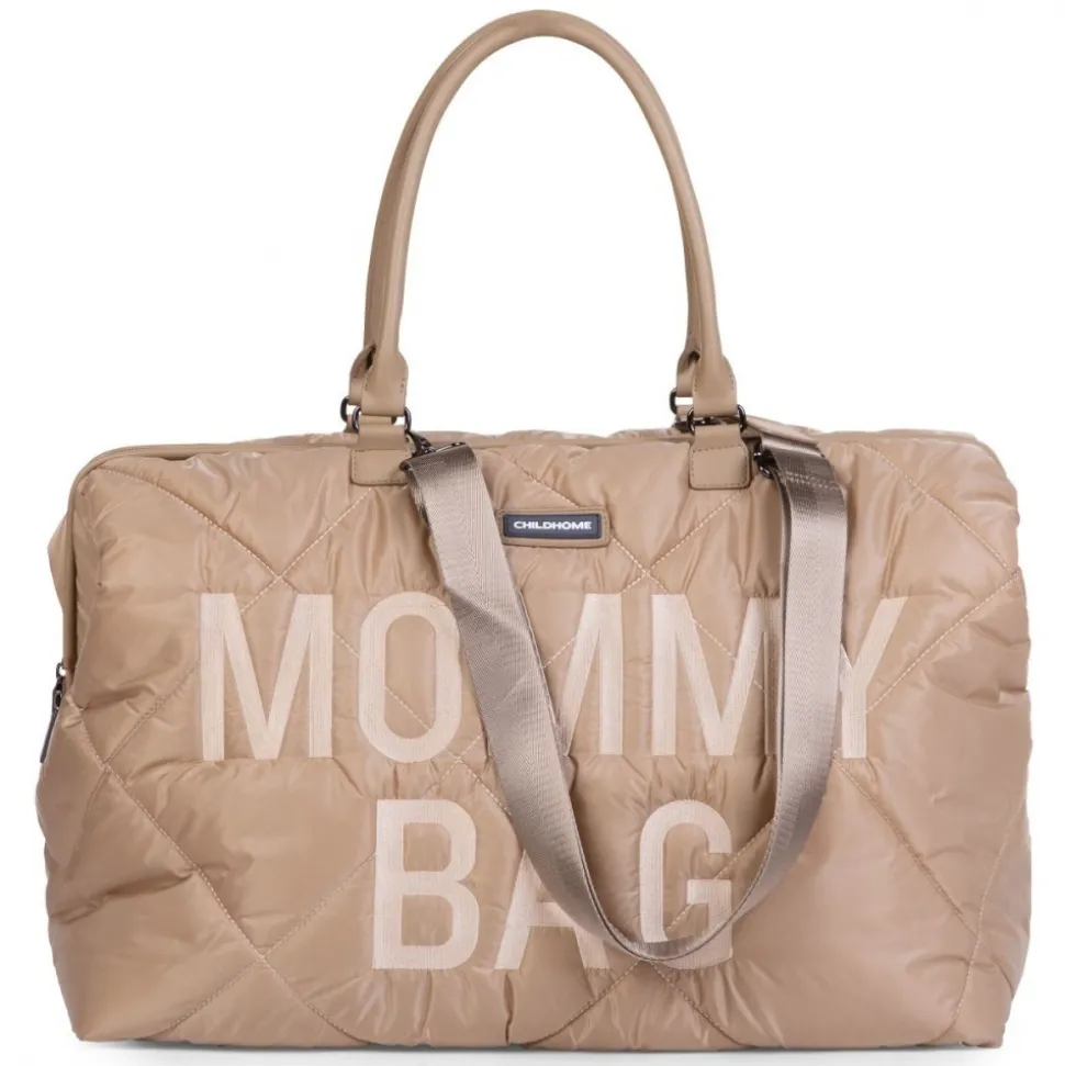 Sac à langer mommy bag matelassé beige