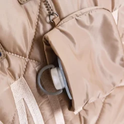 Sac à langer mommy bag matelassé beige