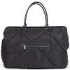 Sac à langer mommy bag matelassé noir