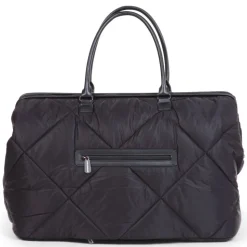 Sac à langer mommy bag matelassé noir