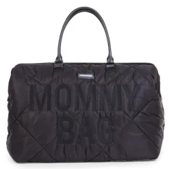 Sac à langer mommy bag matelassé noir