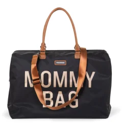 Sac à langer mommy bag noir et or