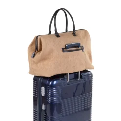 Sac à langer mommy bag raffia