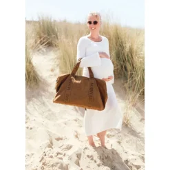 Sac à langer mommy bag signature prestige noisette