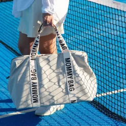 Sac à langer mommy bag signature canvas écru