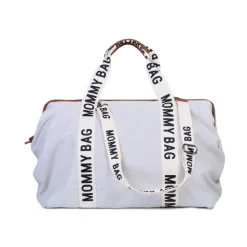 Sac à langer mommy bag signature canvas écru