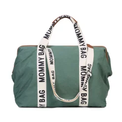 Sac à langer mommy bag signature canvas vert
