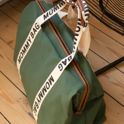 Sac à langer mommy bag signature canvas vert