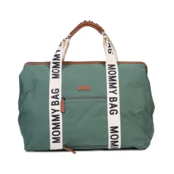 Sac à langer mommy bag signature canvas vert