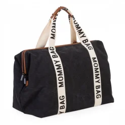 Sac à langer mommy bag signature canvas noir