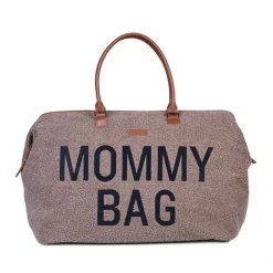 Sac à langer mommy bag teddy brun doux