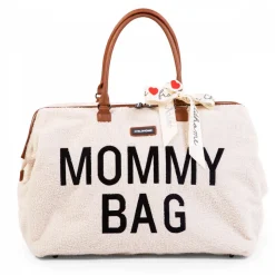 Sac à langer mommy bag teddy écru