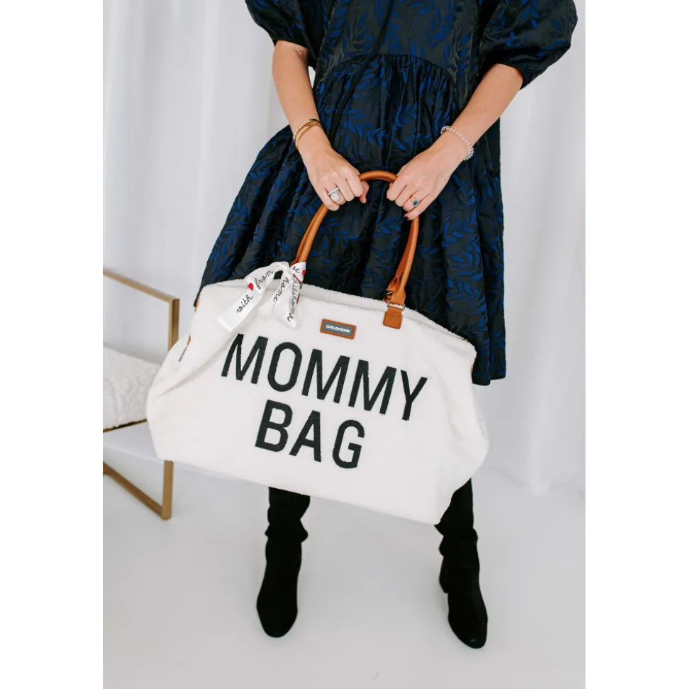 Sac à langer mommy bag teddy écru