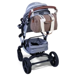 Sac à langer mommy club signature teddy brun doux