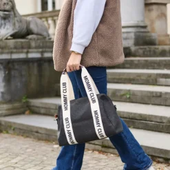 Sac à langer mommy club signature canvas noir