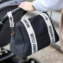 Sac à langer mommy club signature canvas noir