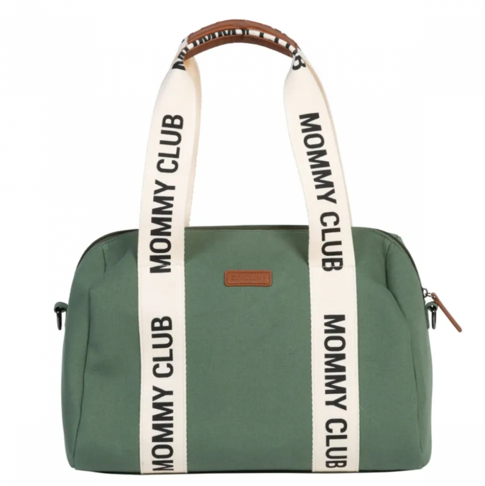 Sac à langer mommy club signature canvas vert
