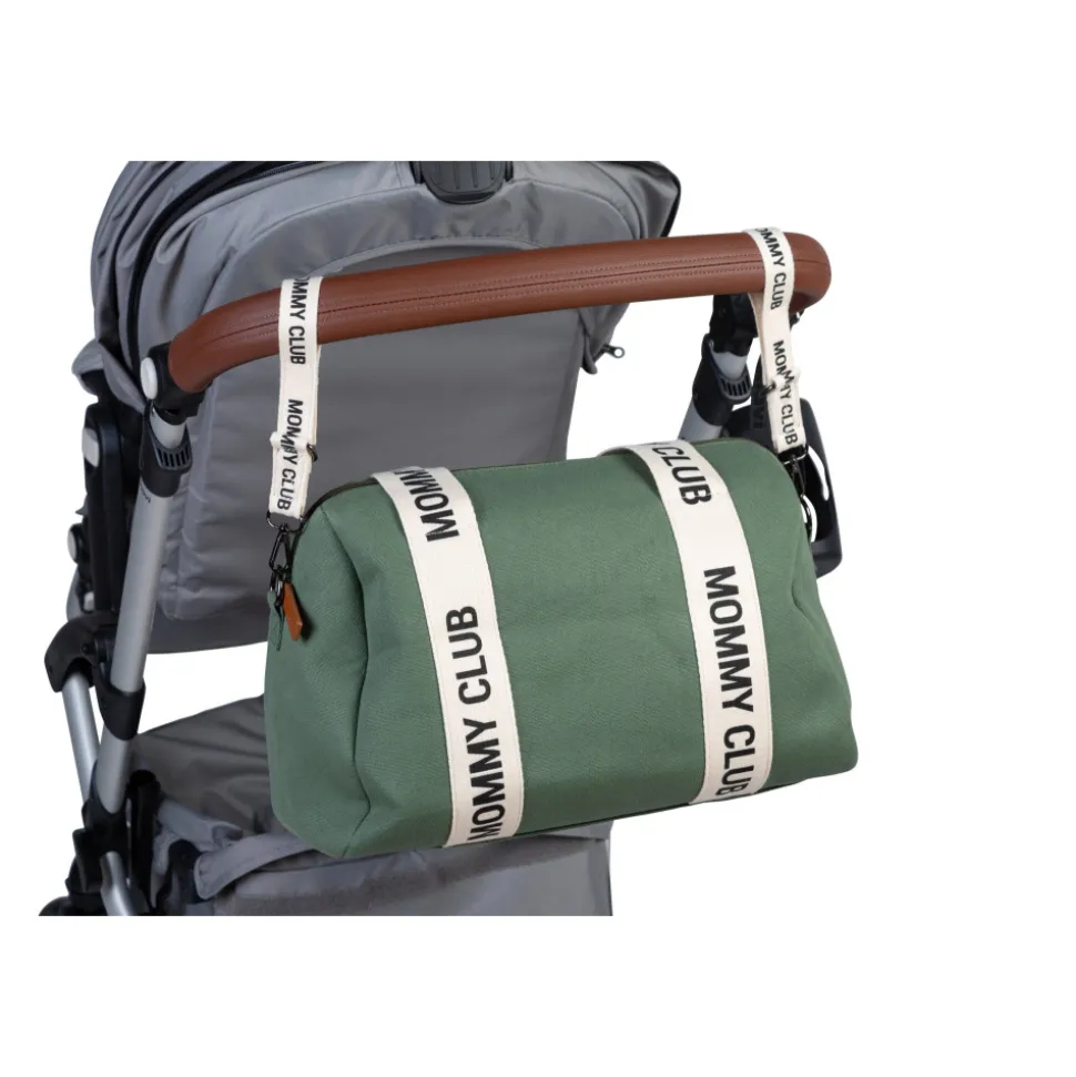 Sac à langer mommy club signature canvas vert