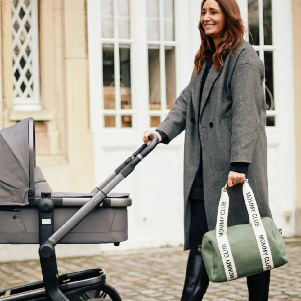 Sac à langer mommy club signature canvas vert