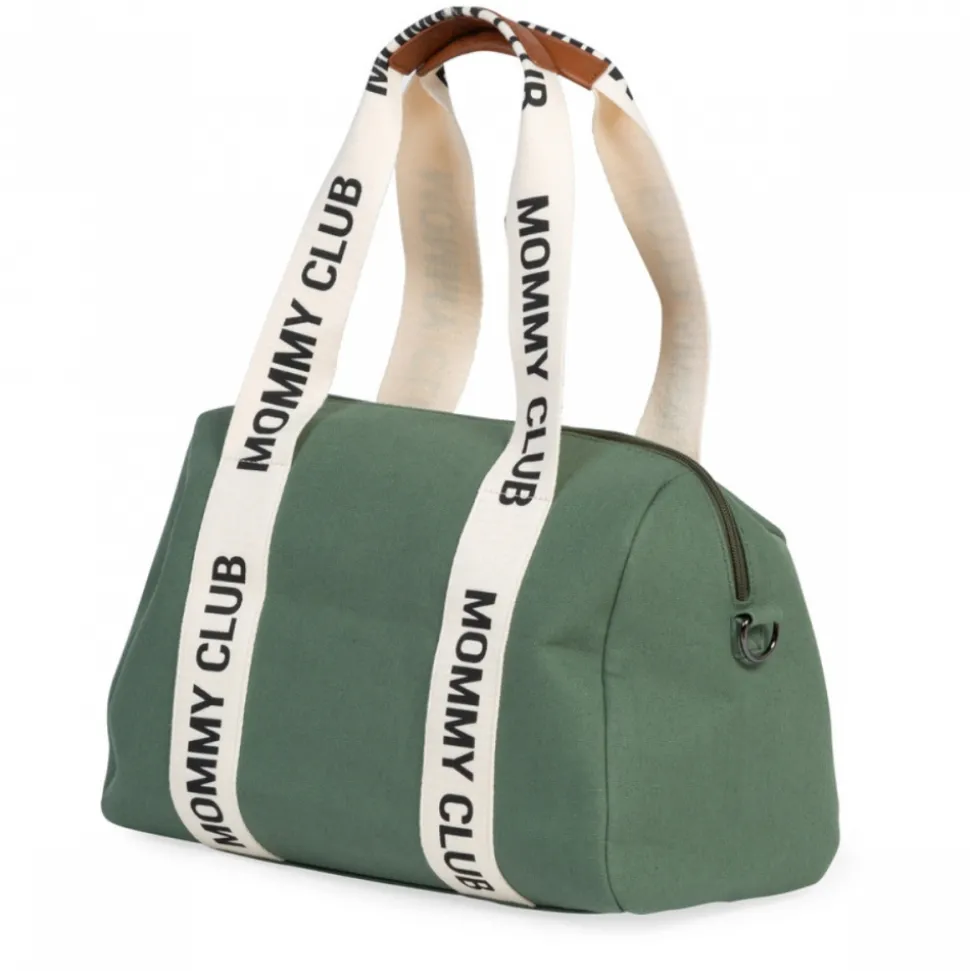 Sac à langer mommy club signature canvas vert