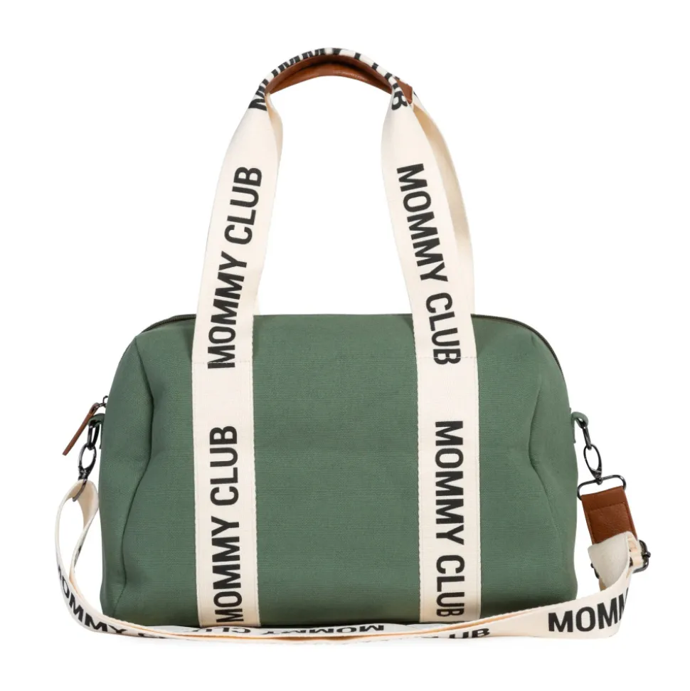 Sac à langer mommy club signature canvas vert