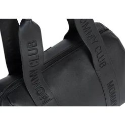 Sac à langer mommy club signature simili cuir noir