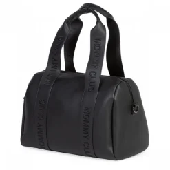 Sac à langer mommy club signature simili cuir noir