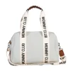 Sac à langer mommy club signature canvas écru