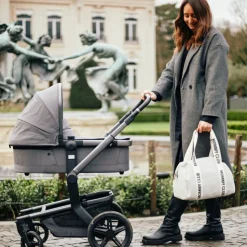 Sac à langer mommy club signature canvas écru