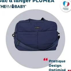 Sac à langer pluméa bleu nuit