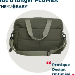 Sac à langer pluméa vert kaki