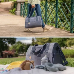 Sac à langer pocketstyle bleu