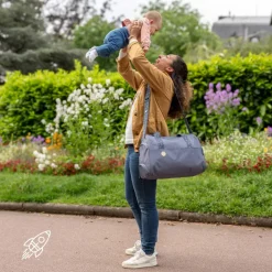 Sac à langer pocketstyle bleu