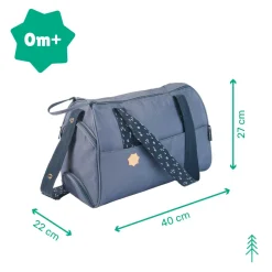Sac à langer pocketstyle bleu