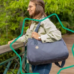 Sac à langer pocketstyle bleu